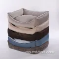Katil anjing Bolster Soft Cover Soft Cover Black